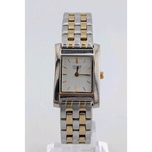 CITIZEN Quartz Silver Gold Two-Tone Stainless Steel Women's Watch - 5930-S004585